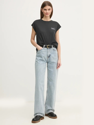 Pepe Jeans dámske čierne tričko LORENA - L (999)