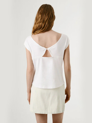 Pepe Jeans dámske biele tričko Alice - XS (800)