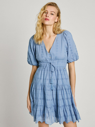 Pepe Jeans dámske modré šaty Day - XS (563)