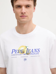 Pepe Jeans pánske biele tričko Tin - S (800)