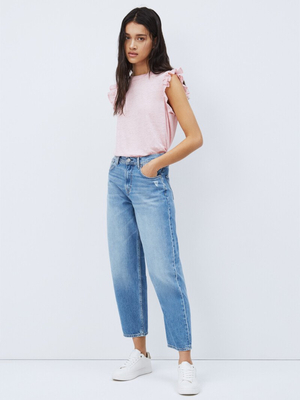 Pepe Jeans dámske ružové tričko - M (325)