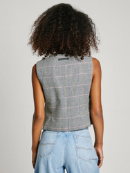 Pepe Jeans dámska šedá vesta FLORINA - XS (808)