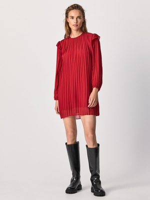 Pepe Jeans dámske červené šaty Coline - S (274)