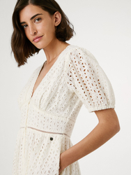 Pepe Jeans dámske biele šaty Oprah - XS (811)