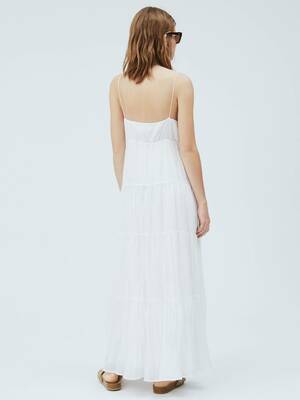 Pepe Jeans dámske biele šaty ANAEM - XS (803)