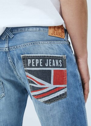 Pepe Jeans pánske modré džínsové šortky Stanley - 29 (000)