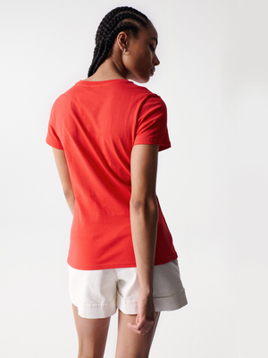 Salsa Jeans dámske červené tričko - S (720)