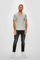 Tommy Jeans pánske šedé tričko - S (038)