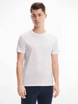 Tommy Hilfiger pánske biele tričko - S (YBR)