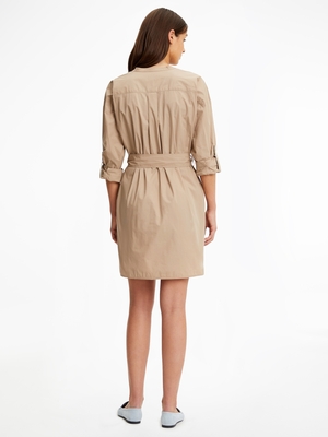 Tommy Hilfiger dámske béžové šaty - 36 (AEG)