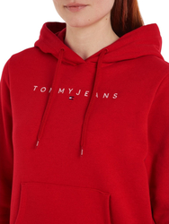 Tommy Jeans dámska červená mikina - XS (XNL)