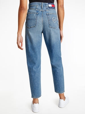 Tommy Jeans dámske modré džínsy - 30/30 (1A5)
