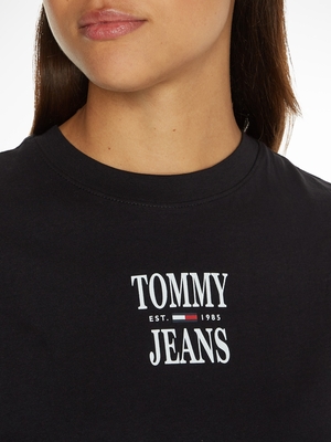 Tommy Jeans dámske čierne tričko - L (BDS)