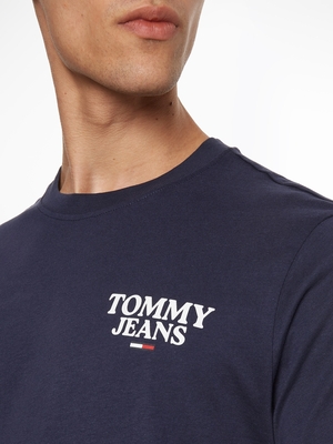 Tommy Jeans pánske tmavomodré tričko - M (C87)