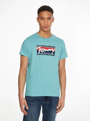Tommy Jeans pánske modré tričko - M (CTE)