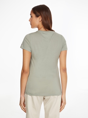 Tommy Jeans dámske zelené tričko - M (PMI)