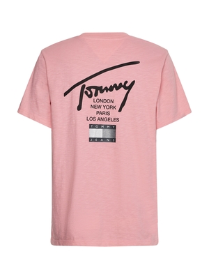 Tommy Jeans dámske ružové tričko - M (THE)