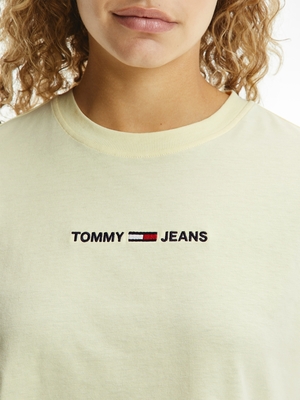 Tommy Jeans dámske žlté tričko - XS (ZHH)