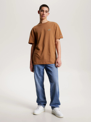 Tommy Jeans pánske hnedé tričko SIGNATURE - XL (GWJ)