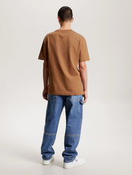 Tommy Jeans pánske hnedé tričko SIGNATURE - XL (GWJ)
