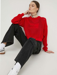 Tommy Hilfiger dámsky červený sveter - S (XNL)