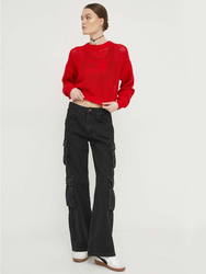 Tommy Hilfiger dámsky červený sveter - S (XNL)