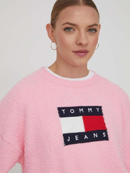 Tommy Jeans dámsky ružový sveter - M (THA)