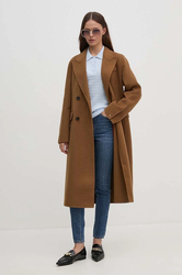 Tommy Hilfiger dámsky hnedý kabát - 36 (GWI)