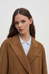 Tommy Hilfiger dámsky hnedý kabát - 36 (GWI)