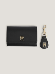 Tommy HIlfiger dámska čierna peňaženka s kľúčenkou - OS (BDS)