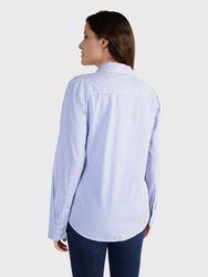 Tommy Hilfiger dámska modrá košeľa Essential - 34 (0A5)