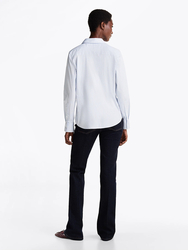 Tommy Hilfiger dámska modrá košeľa Poplin - 34 (0A9)