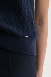 Tommy Hilfiger dámska tmavo modrá vesta - XS (C1G)