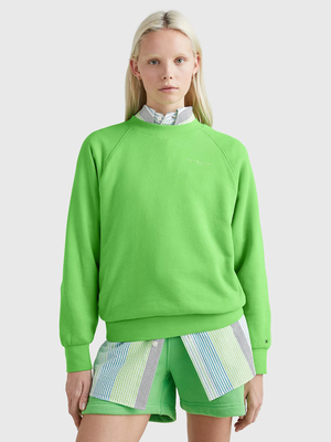 Tommy Hilfiger dámska zelená mikina - S (LWY)