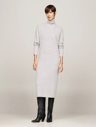 Tommy Hilfiger dámske šedé svetrové šaty - XS (PKH)