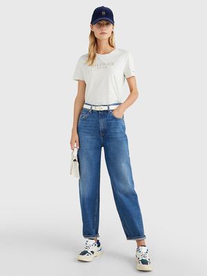 Tommy Hilfiger dámske šedé tričko - L (ADZ)