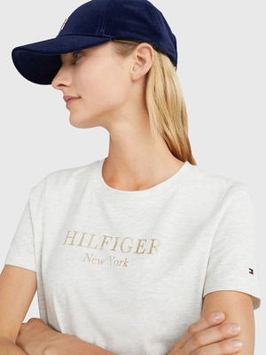 Tommy Hilfiger dámske šedé tričko - L (ADZ)