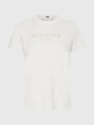 Tommy Hilfiger dámske šedé tričko - L (ADZ)