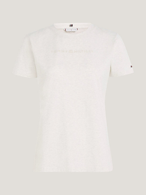 Tommy Hilfiger dámske béžové tričko - XS (01T)