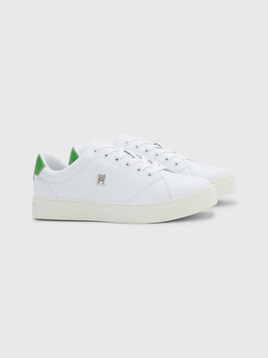 Tommy Hilfiger dámske biele kožené tenisky - 40 (0K6)
