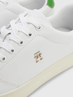 Tommy Hilfiger dámske biele kožené tenisky - 40 (0K6)