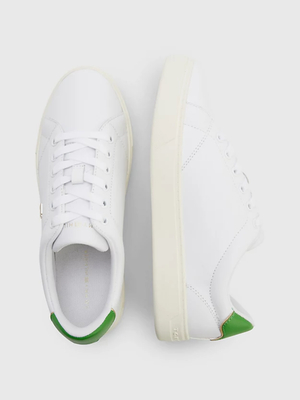 Tommy Hilfiger dámske biele kožené tenisky - 40 (0K6)
