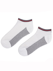 Tommy Hilfiger dámske biele ponožky - 35 (300)