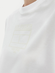Tommy Hilfiger dámske biele tričko - L (YCF)