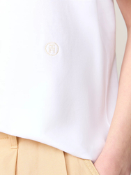 Tommy Hilfiger dámske biele tričko - XS (YCF)