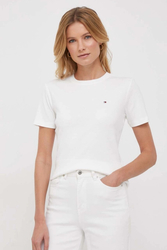Tommy Hilfiger dámske biele tričko - XS (YBL)