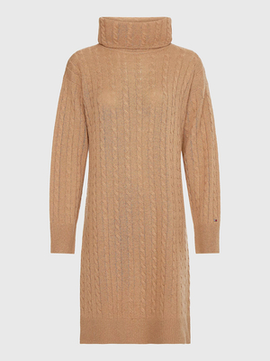 Tommy Hilfiger dámske béžové šaty - XS (GW8)