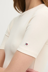 Tommy Hilfiger dámske béžové tričko - L (AEF)