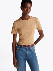 Tommy Hilfiger dámske hnedé tričko  - XS (RBC)