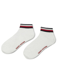 Tommy Hilfiger dámske krémové ponožky - 35 (WHITE)